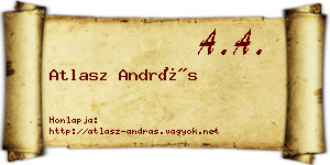 Atlasz András névjegykártya