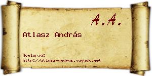 Atlasz András névjegykártya